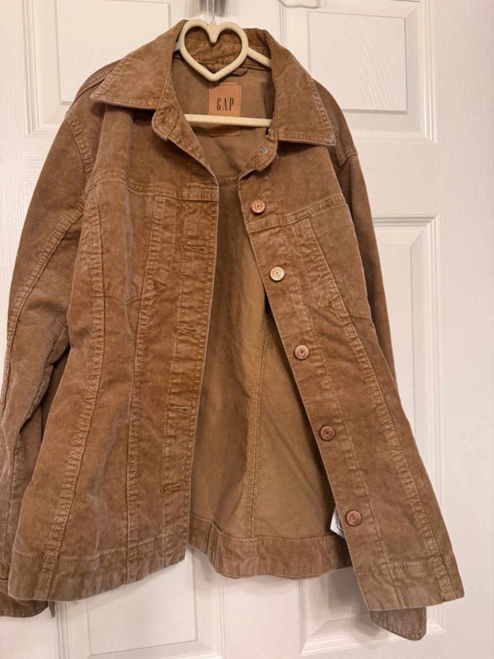NWOT- GAP Tan Corduroy Button-Front Jacket - Picture 5 of 6